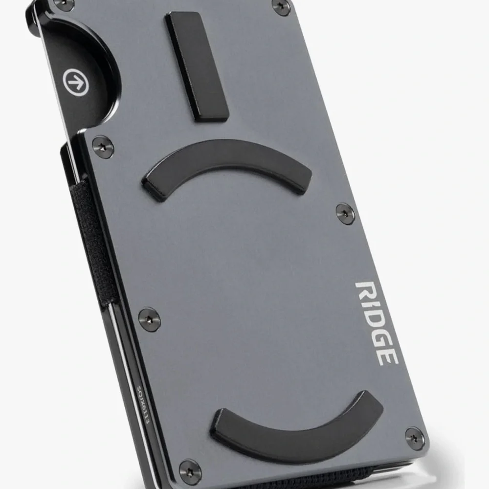 Gunmetal Clip Wallet x2